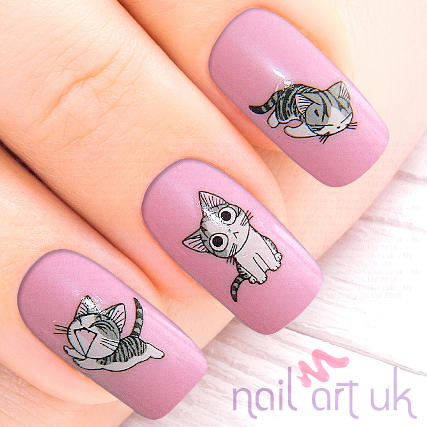 Sticker Nail Art
 Cat Water Decal Nail Stickers – Nail Art UK