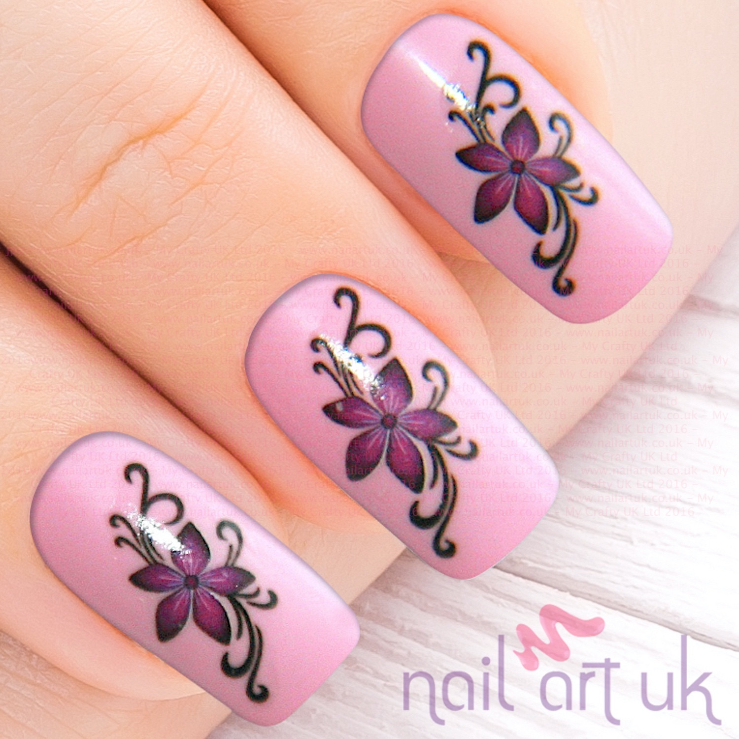 Sticker Nail Art
 Flower Water Decal Nail Stickers – Nail Art UK