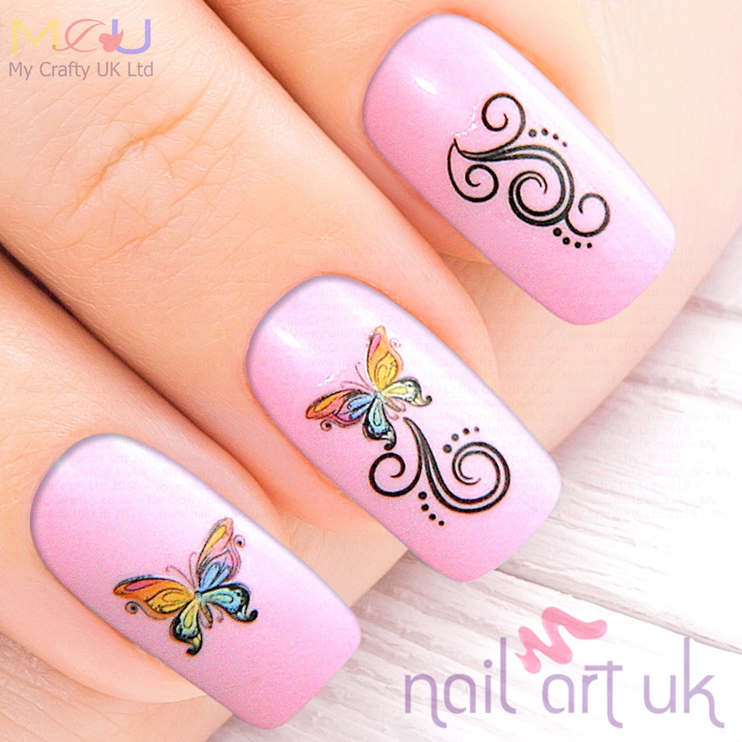 Sticker Nail Art
 Butterfly Water Decal Nail Stickers – Nail Art UK