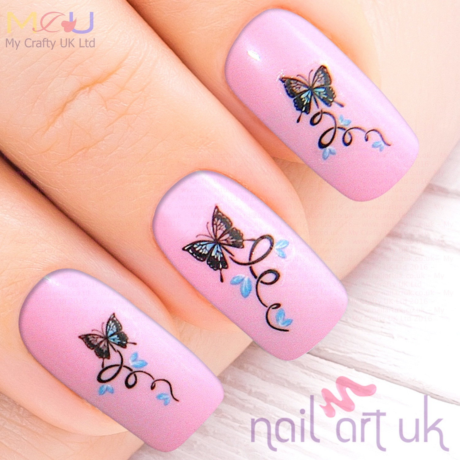 Sticker Nail Art
 Butterfly Water Decal Nail Stickers – Nail Art UK