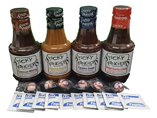 Sticky Fingers Bbq Sauce
 Sticky Fingers BBQ Sauce Barbecue Variety Pack Gift Set