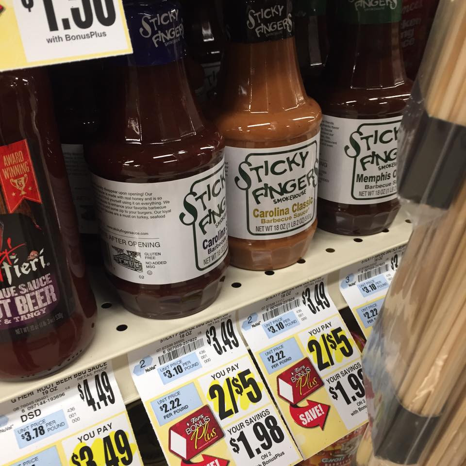 Sticky Fingers Bbq Sauce
 Sticky Fingers BBQ Sauce ly $2 00 at Tops My Momma