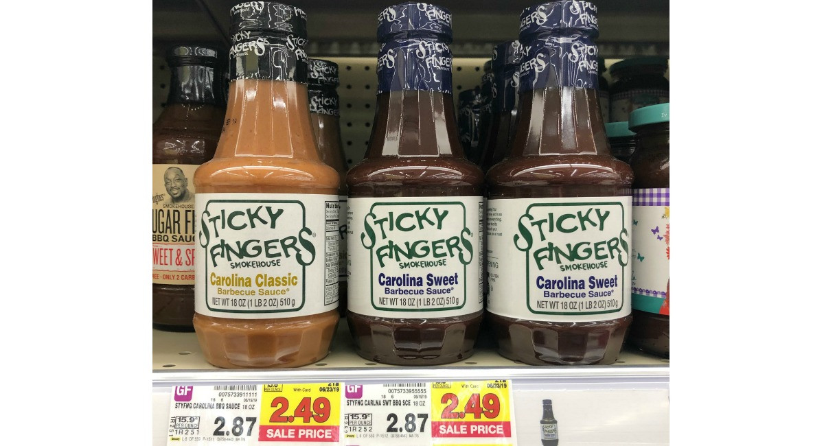 Sticky Fingers Bbq Sauce
 Sticky Fingers Barbecue Sauce JUST $1 49 at Kroger