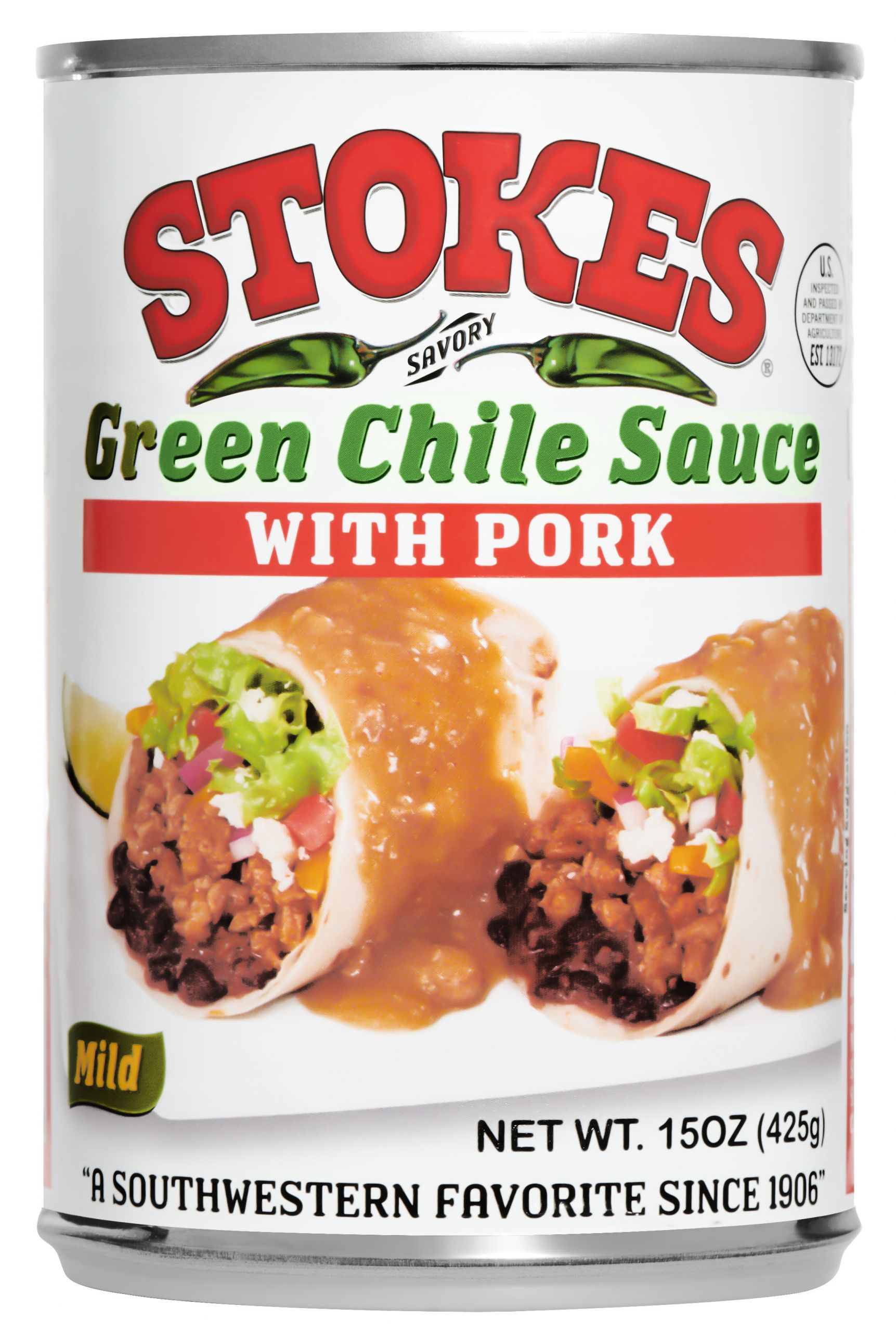 Stokes Green Chili With Pork
 GREEN CHILE SAUCE WITH PORK – Stokes Canning pany