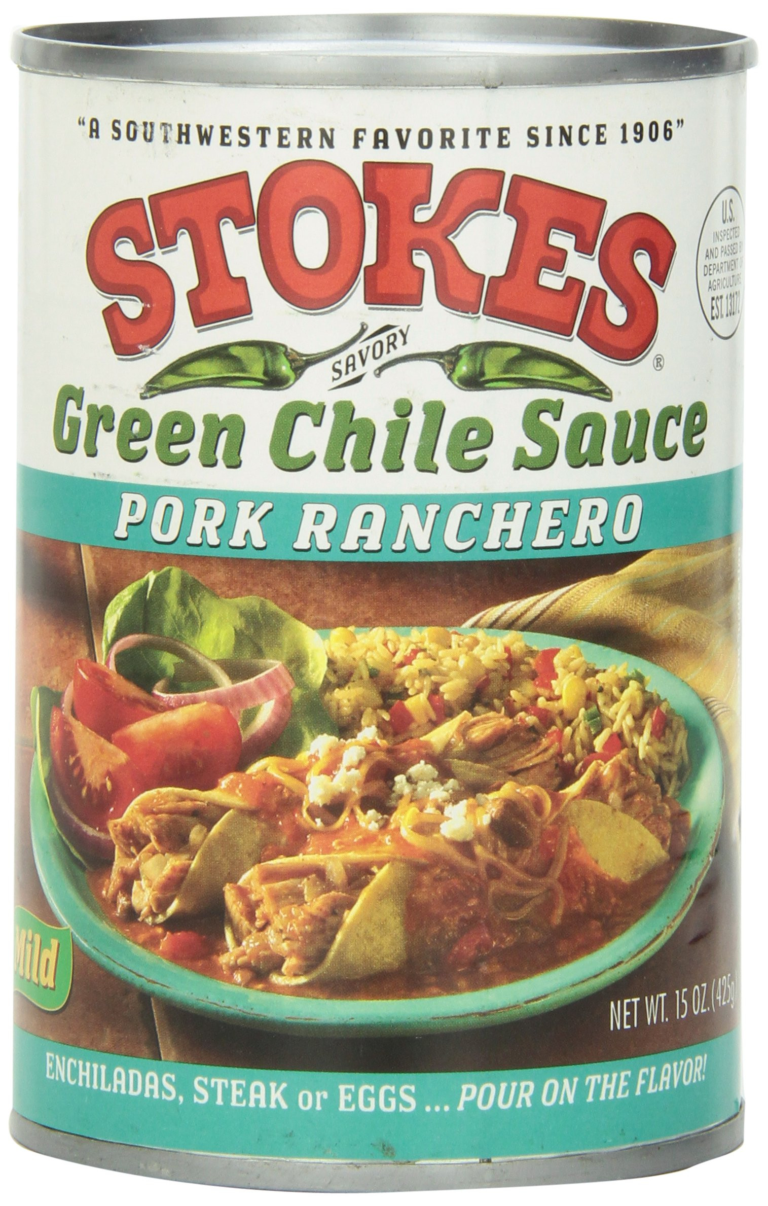 Stokes Green Chili With Pork
 Amazon Stokes Green Chile Sauce with Pork 15 Ounce