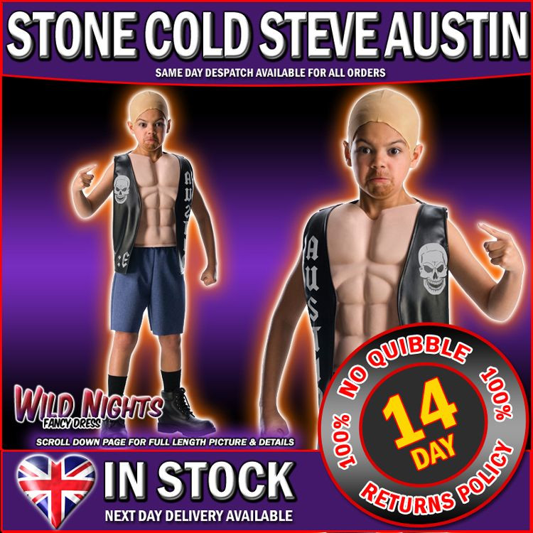 Stone Cold Halloween Costume
 Boys WWE Deluxe Stone Cold Steve Austin Costume