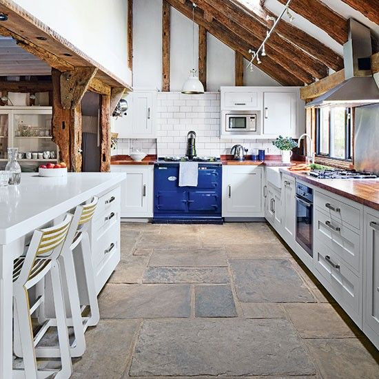 Stone Kitchen Flooring
 35 Stone Flooring Ideas With Pros And Cons DigsDigs