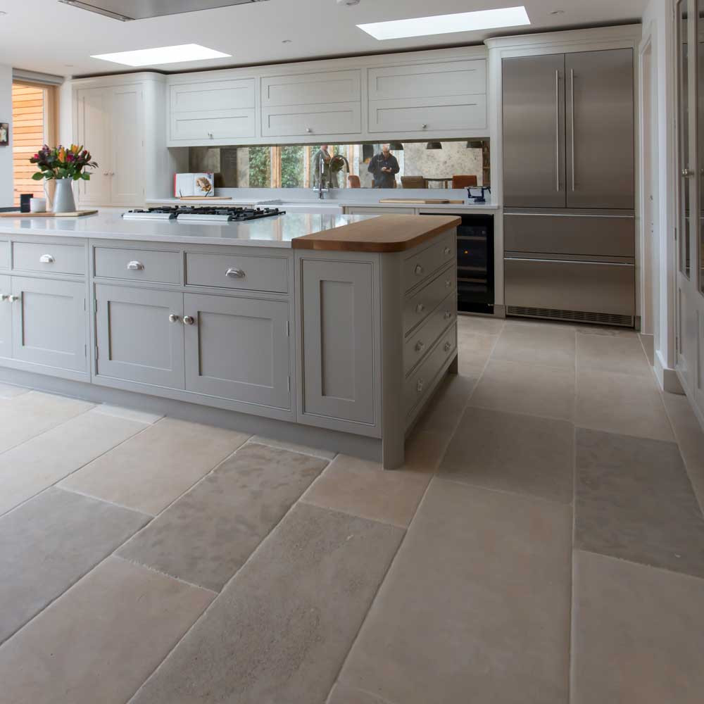 Stone Kitchen Flooring
 Case study A traditional kitchen stone floor for family