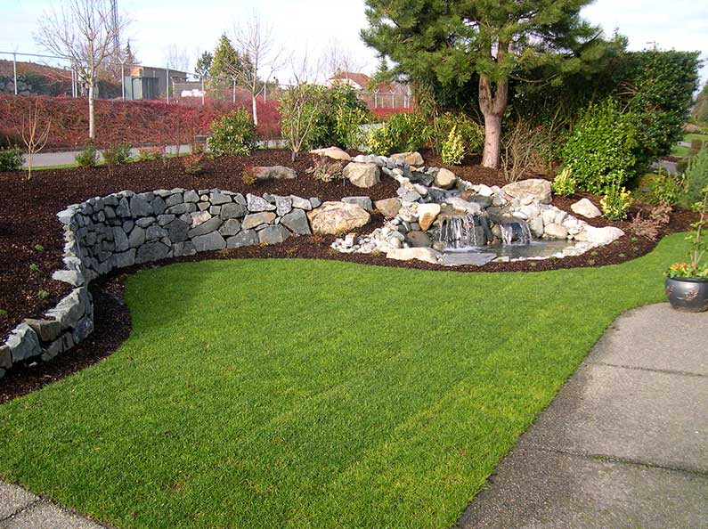 Stone Landscape Design
 Stone Landscaping Walls Design