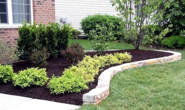 Stone Wall Border Landscape Edging
 Top 40 Best Stone Edging Ideas Exterior Landscaping Designs