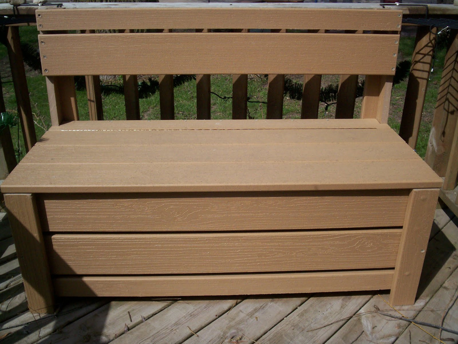 Storage Bench For Deck
 TRU TALES FEATS DECK STORAGE BENCH