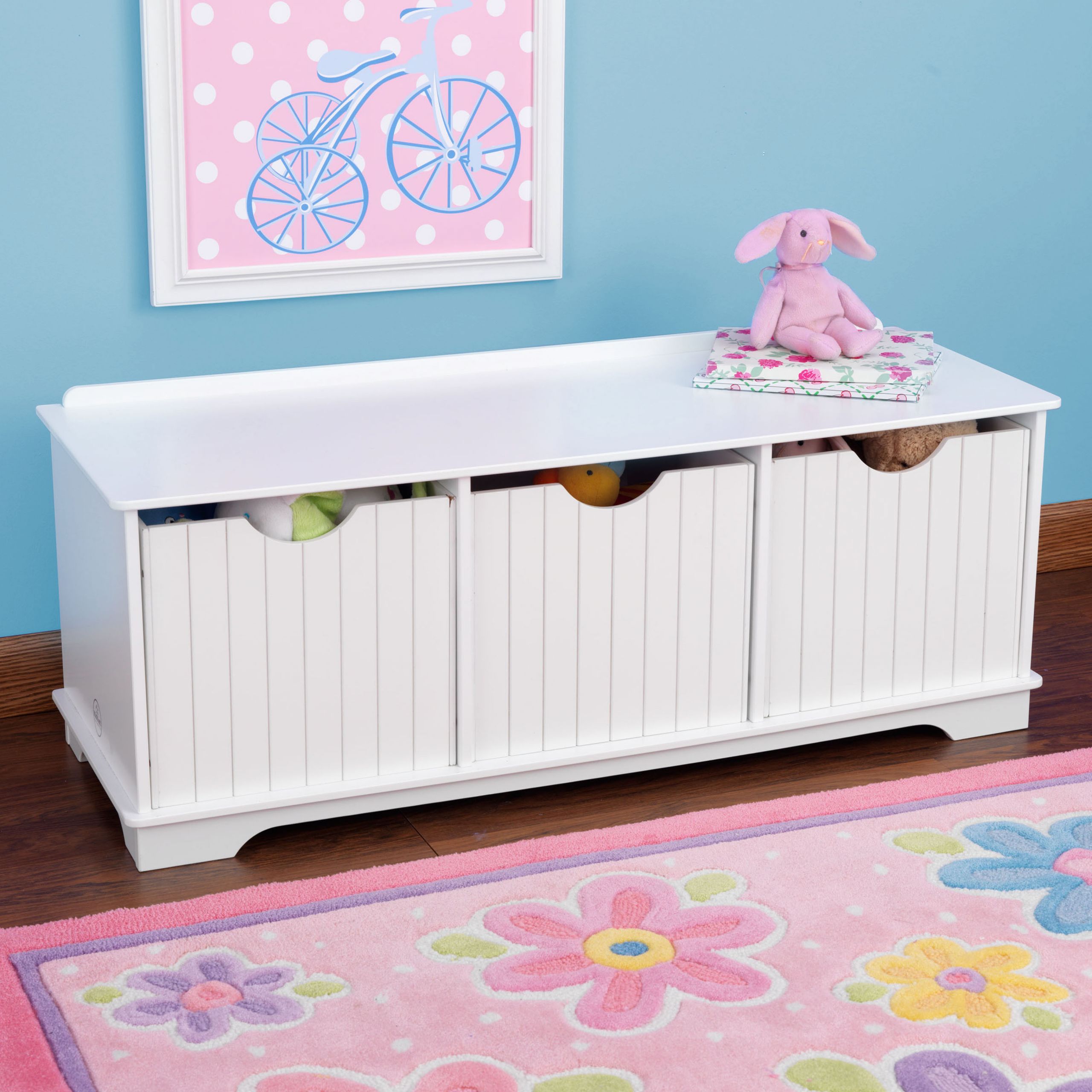 Storage Bench Kids
 Nantucket Storage Bench White children s toys in South