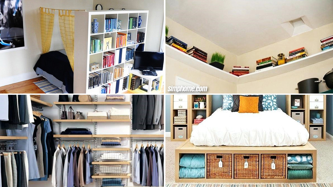 Storage For Bedroom
 10 DIY Small Bedroom Storage Ideas Simphome