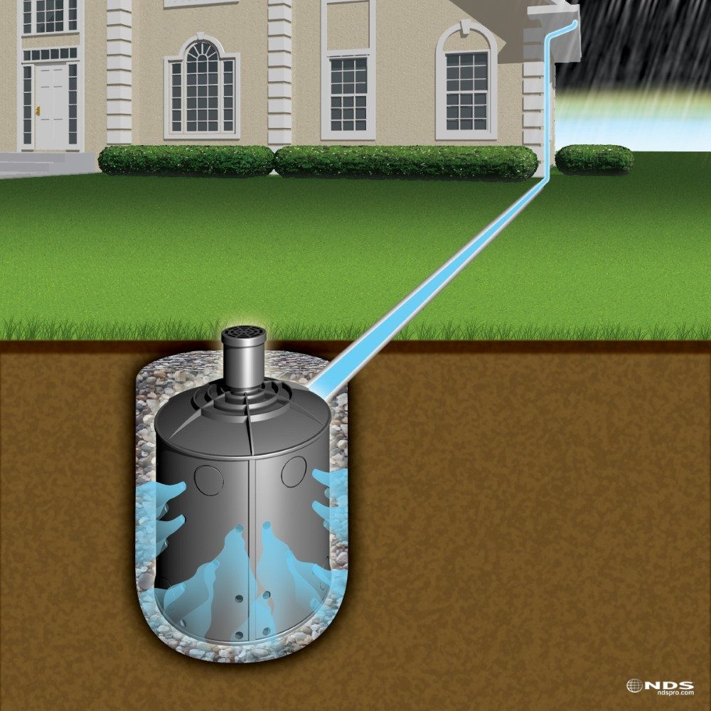 Storm Drain In Backyard
 Drainage Landscape Solutions