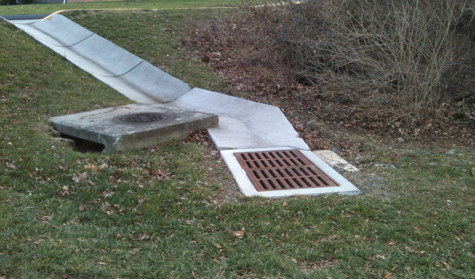 Storm Drain In Backyard
 storm drain