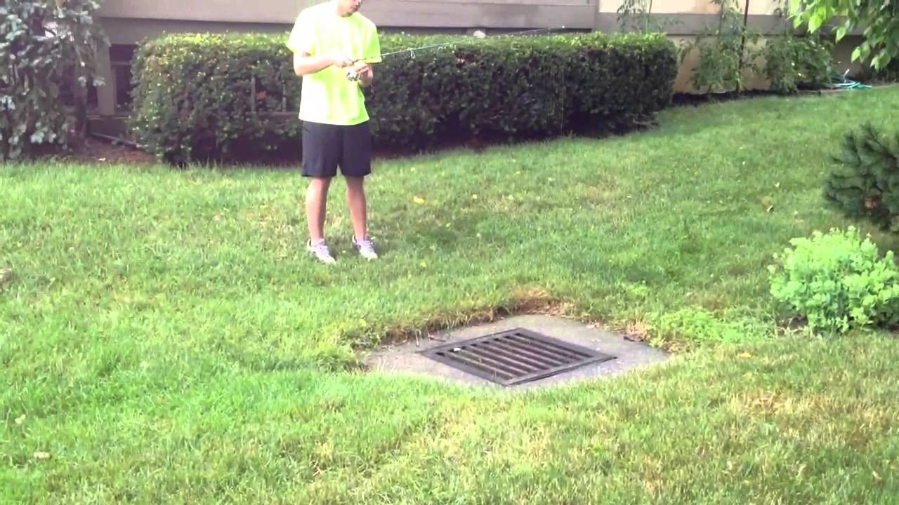 Storm Drain In Backyard
 Sewer Bass fishing part 2