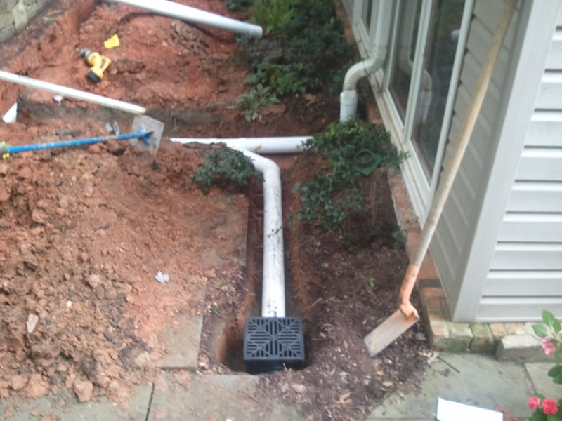 Storm Drain In Backyard
 Backyard stormwater drainage