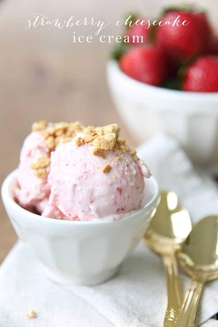 Strawberry Cheesecake Ice Cream Recipe
 No Churn Strawberry Cheesecake Ice Cream Recipe