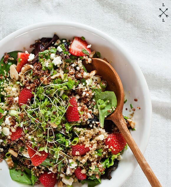 Strawberry Quinoa Salad
 Strawberry quinoa & feta salad Recipe Love and Lemons