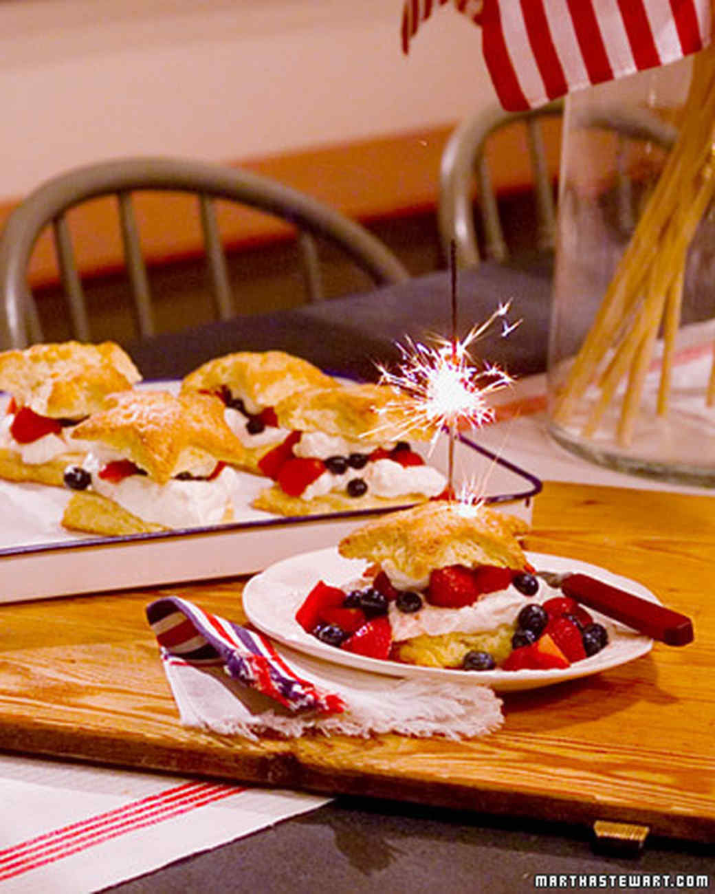 Strawberry Shortcake Recipes Martha Stewart
 Star Shaped Shortcakes Recipe & Video