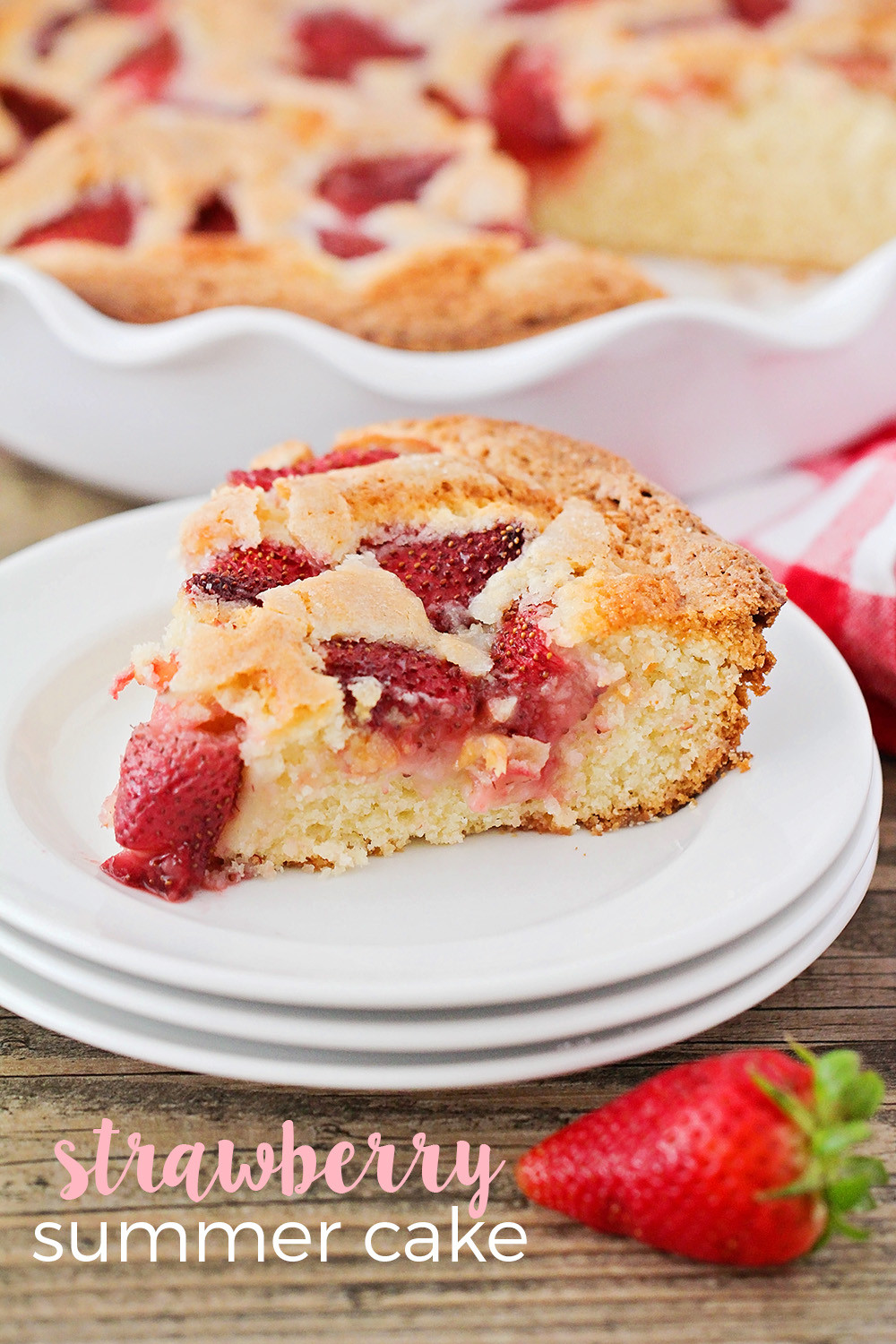 Strawberry Summer Cake
 The Baker Upstairs Strawberry Summer Cake