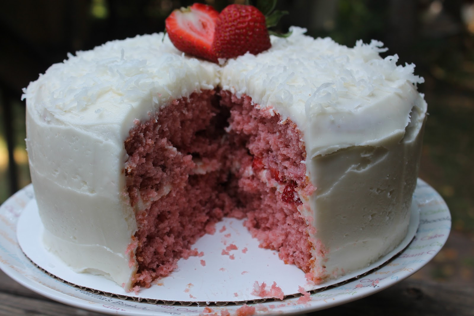 Strawberry Summer Cake
 Summer Strawberry Coconut Cake Carolina Charm