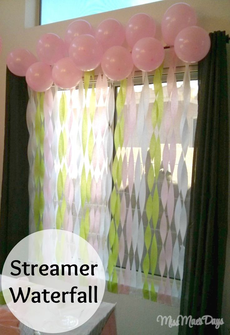 Streamer Decoration Ideas For Baby Shower
 Baby Shower on a Bud