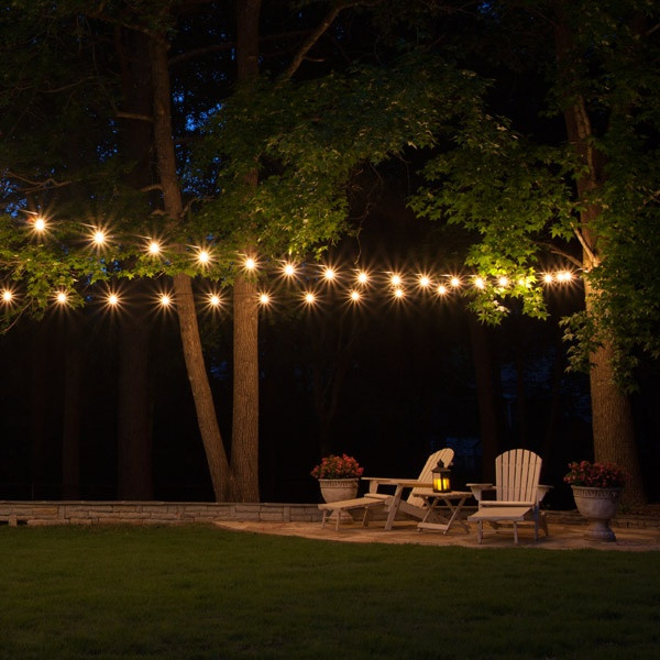 String Lights Backyard
 Backyard Ideas on a Bud