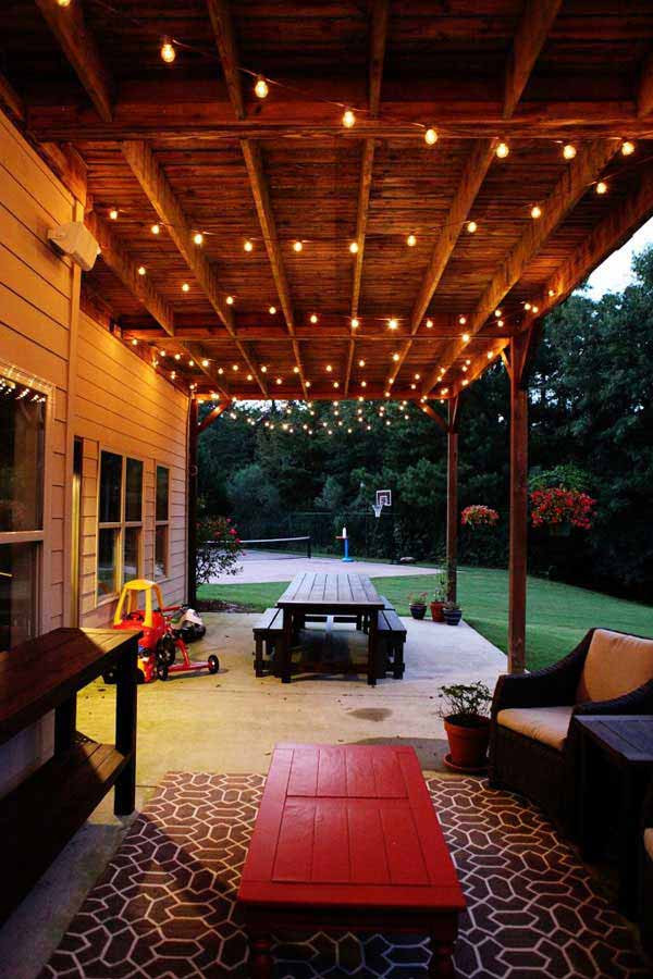 String Lights Backyard
 26 Breathtaking Yard and Patio String lighting Ideas Will