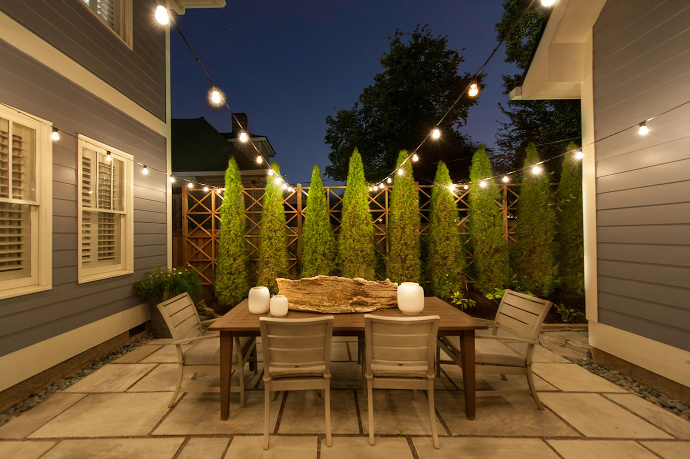 String Lights Backyard
 Custom String Lights Light Up Nashville