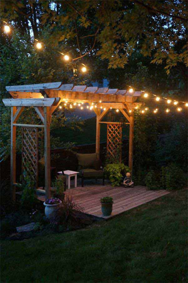 String Lights Backyard
 26 Breathtaking Yard and Patio String lighting Ideas Will