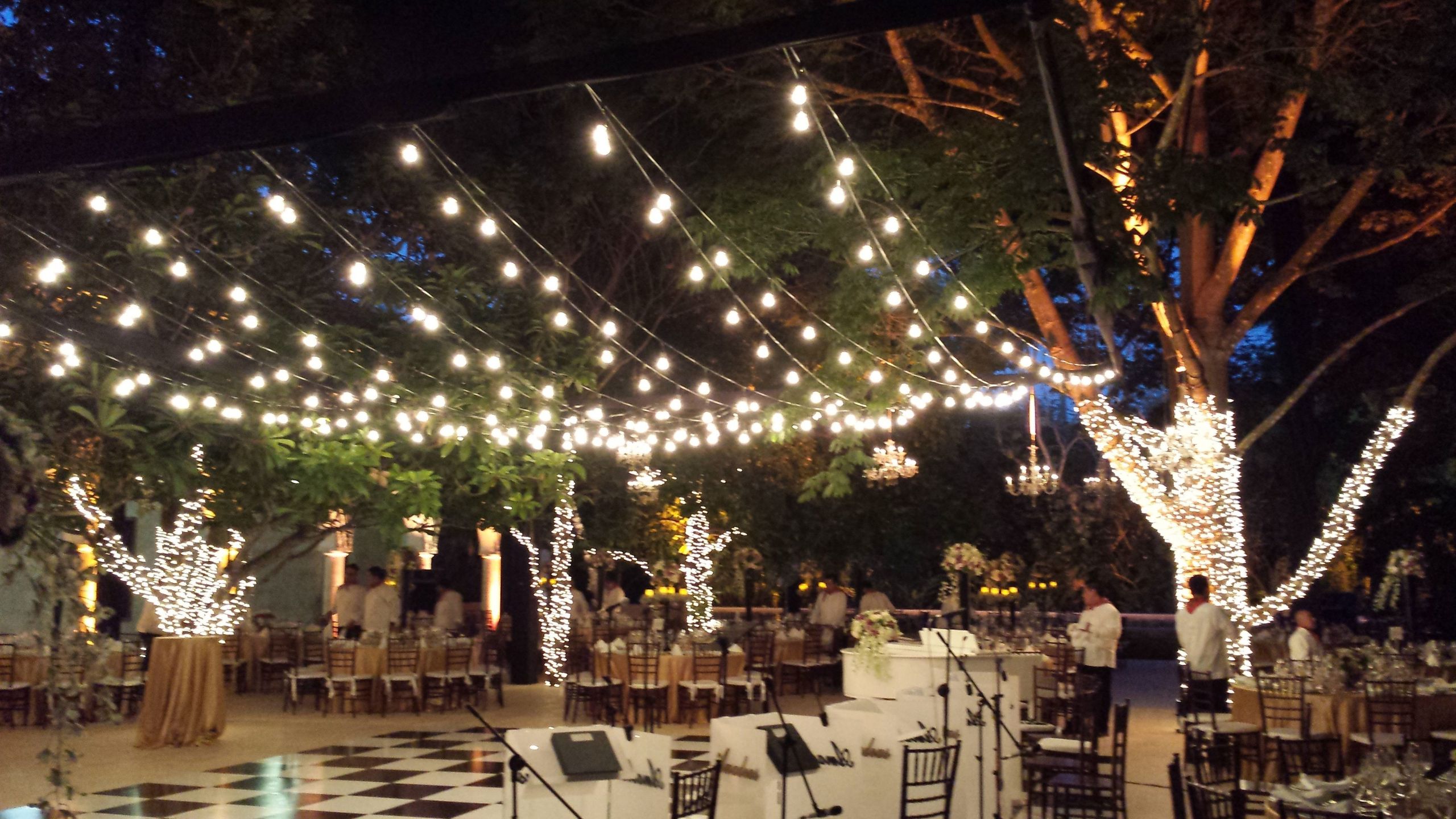 String Lights Backyard
 Hanging Patio String Lights A Pattern of Perfection