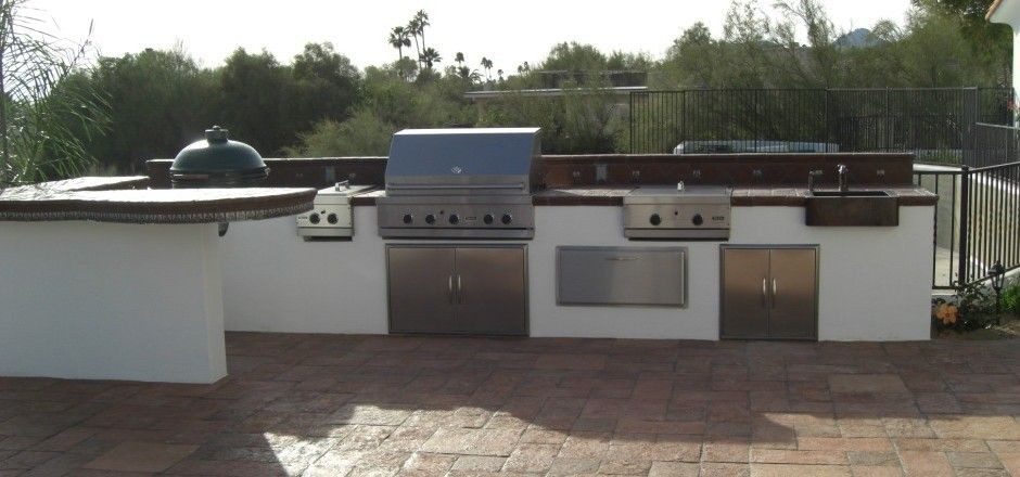 Stucco Outdoor Kitchen
 Scottsdale Phoenix Outdoor Kitchen Portfolio W NW Valley