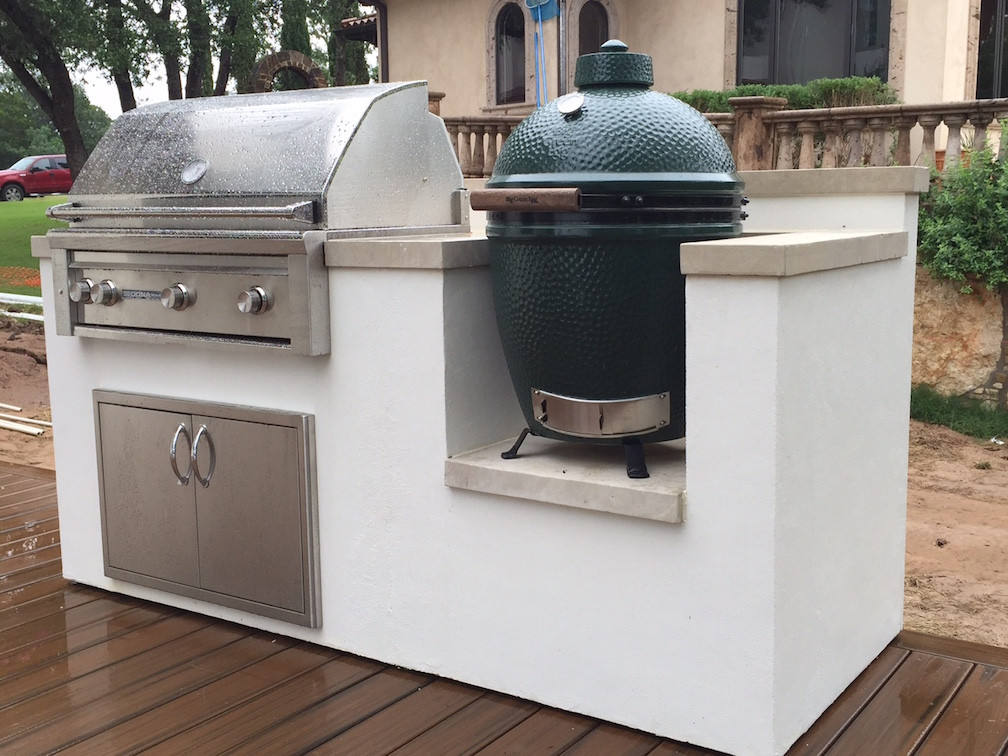 Stucco Outdoor Kitchen
 Ember Ember Outdoor Kitchens Austin