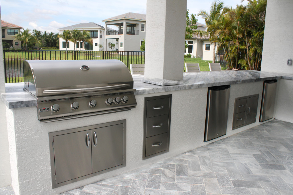 Stucco Outdoor Kitchen
 Brandel Masonry Inc