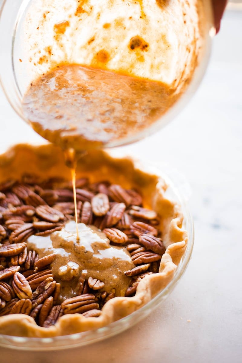 Substitute For Corn Syrup In Pecan Pie
 Healthy Pecan Pie Without Corn Syrup • A Sweet Pea Chef