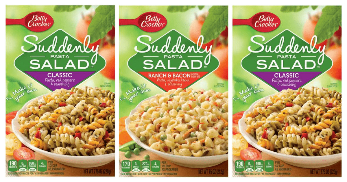 Suddenly Pasta Salad
 Wow Stock Up Deal on Betty Crocker Suddenly Pasta Salad