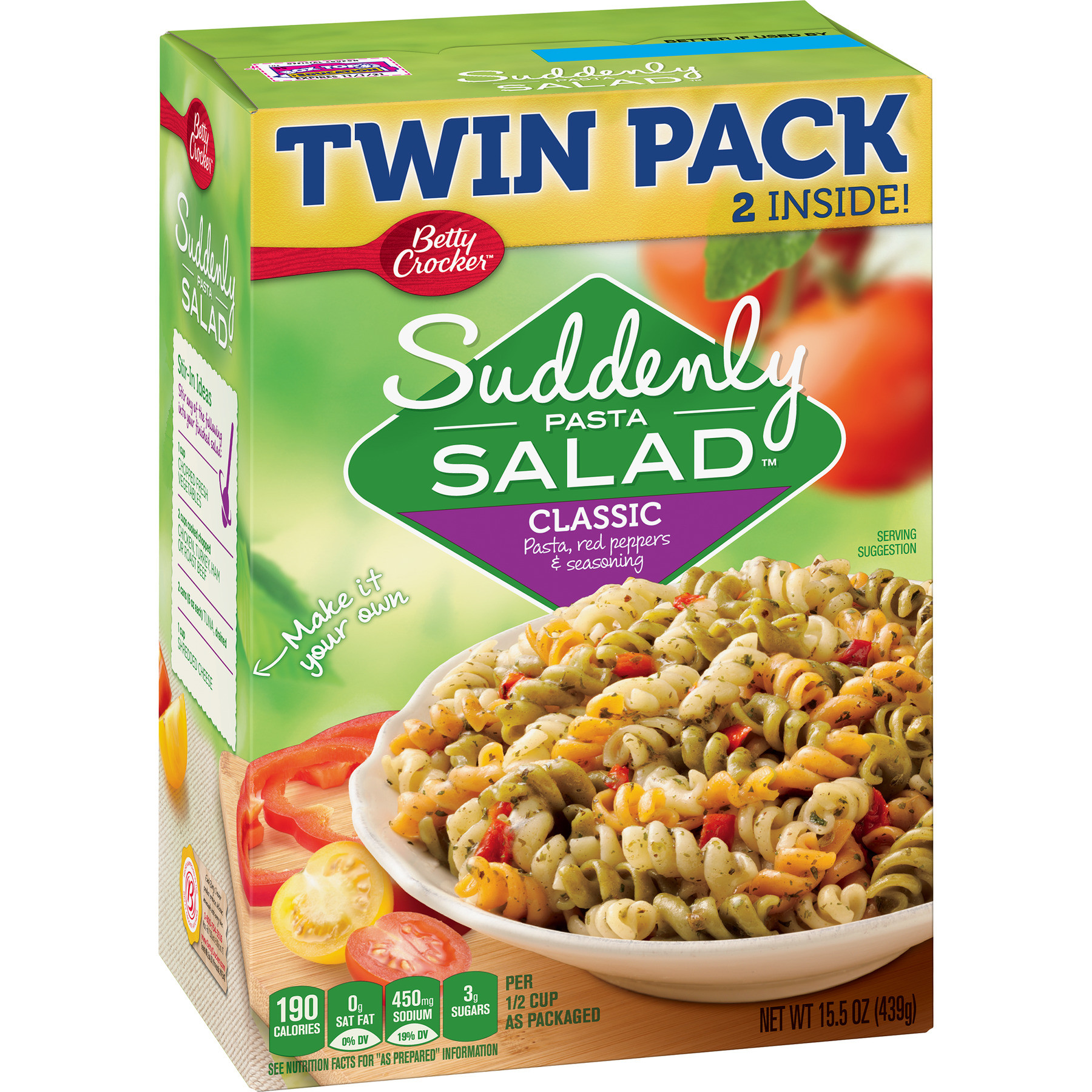 Suddenly Pasta Salad
 Betty Crocker Suddenly Pasta Salad Classic Pasta Salad 15