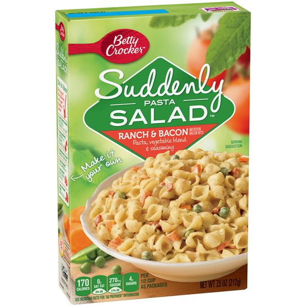 Suddenly Pasta Salad
 Betty Crocker Suddenly Pasta Salad Ranch & Bacon Pasta