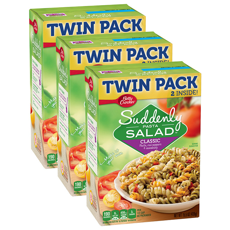 Suddenly Pasta Salad
 3 Pack Betty Crocker Suddenly Pasta Salad Classic Pasta