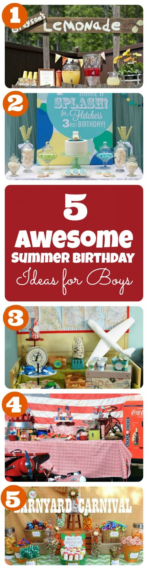 Summer Birthday Party Ideas For Boys
 Summer Birthday Party Theme Ideas for Boys