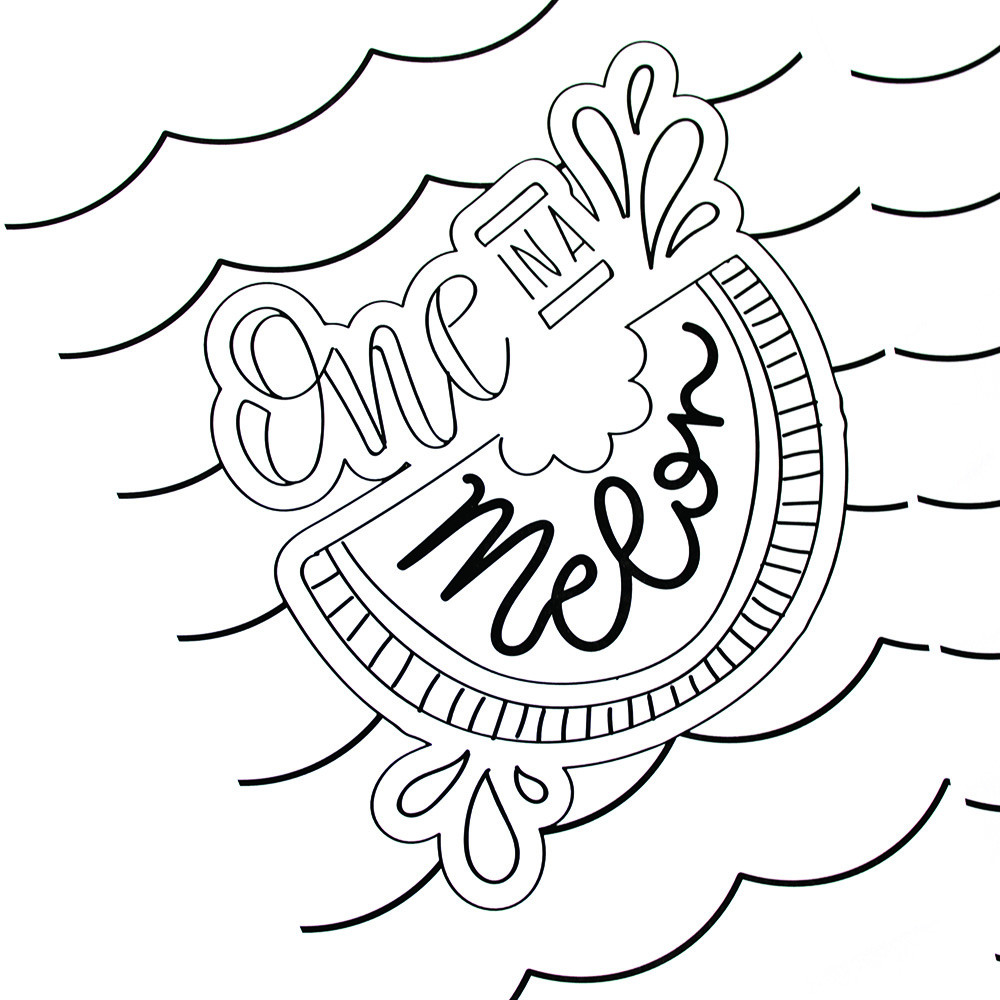 Summer Coloring Pages For Kids
 Hand Lettered Summer Coloring Pages Printable Crush
