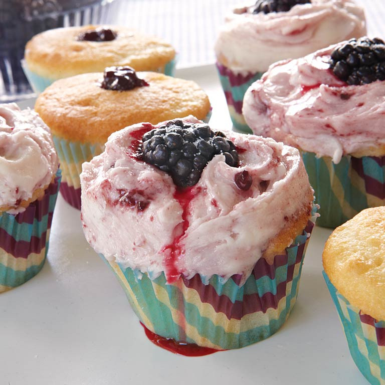 Summer Cupcakes Recipes
 Blackberry Summer Cupcakes Recipe