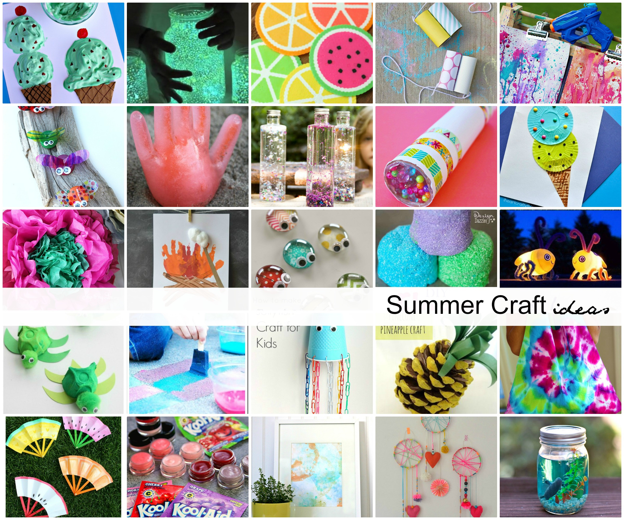 Summer Kids Crafts
 Summer Craft Ideas for Kids The Idea Room