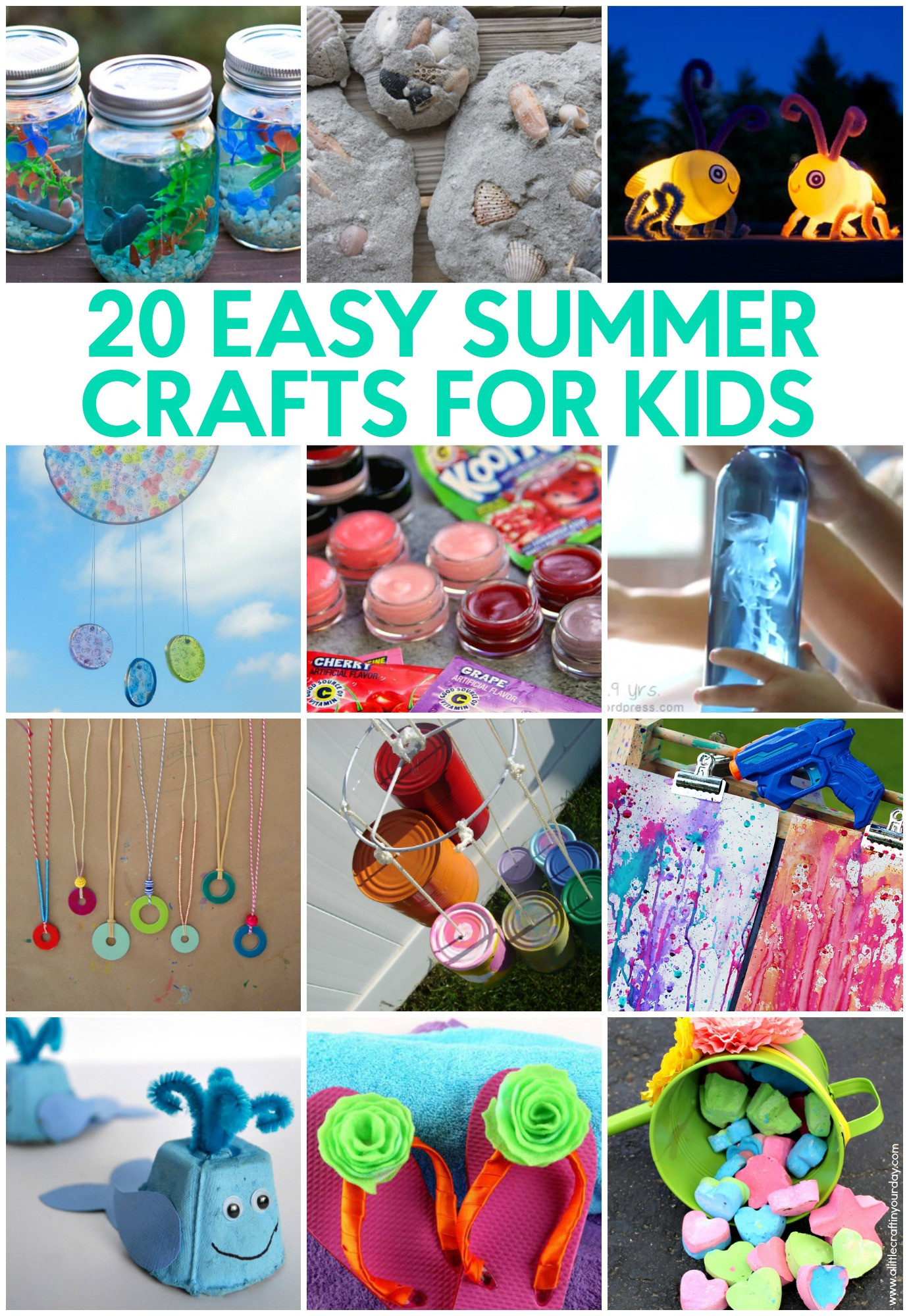 Summer Kids Crafts
 20 Easy Summer Crafts for Kids A Little Craft In Your Day