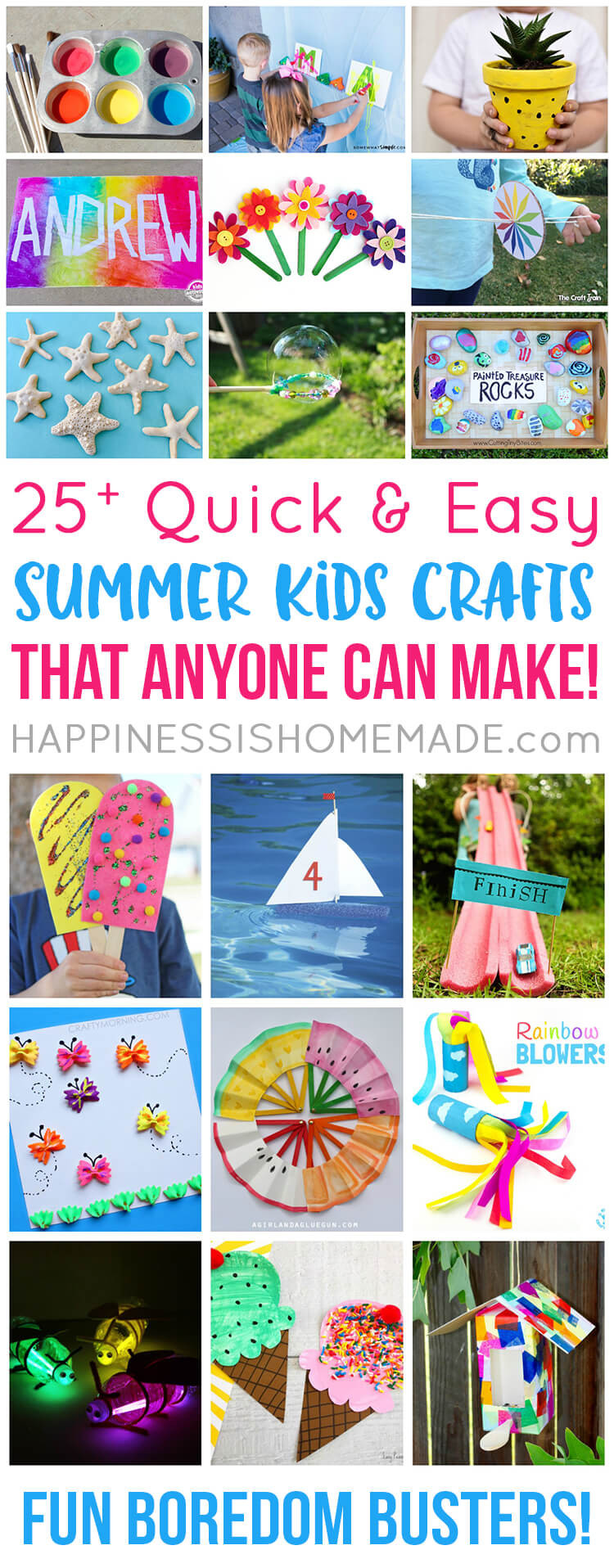 Summer Kids Crafts
 Easy Summer Kids Crafts That Anyone Can Make Happiness