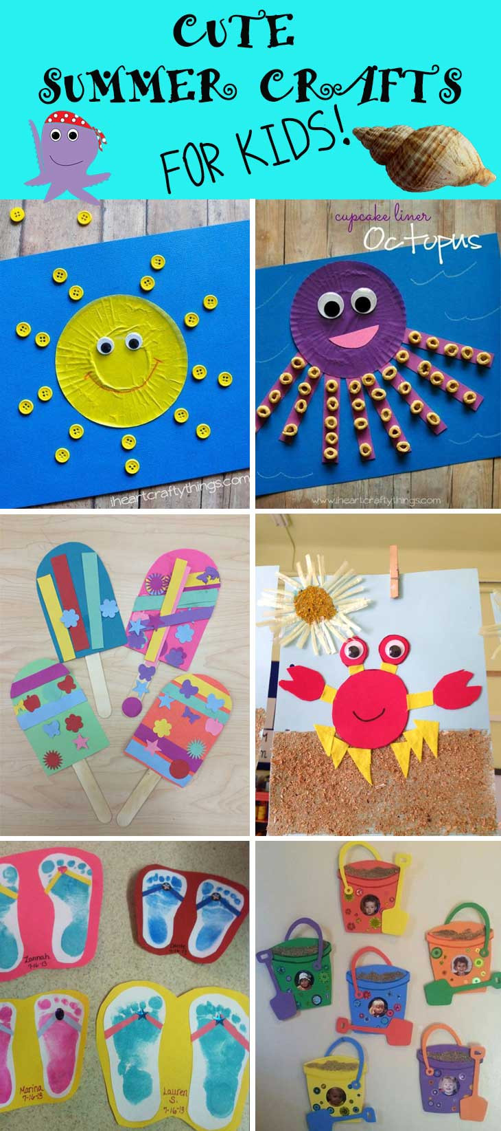 Summer Kids Crafts
 Cute Summer Crafts for Kids DIY Cuteness