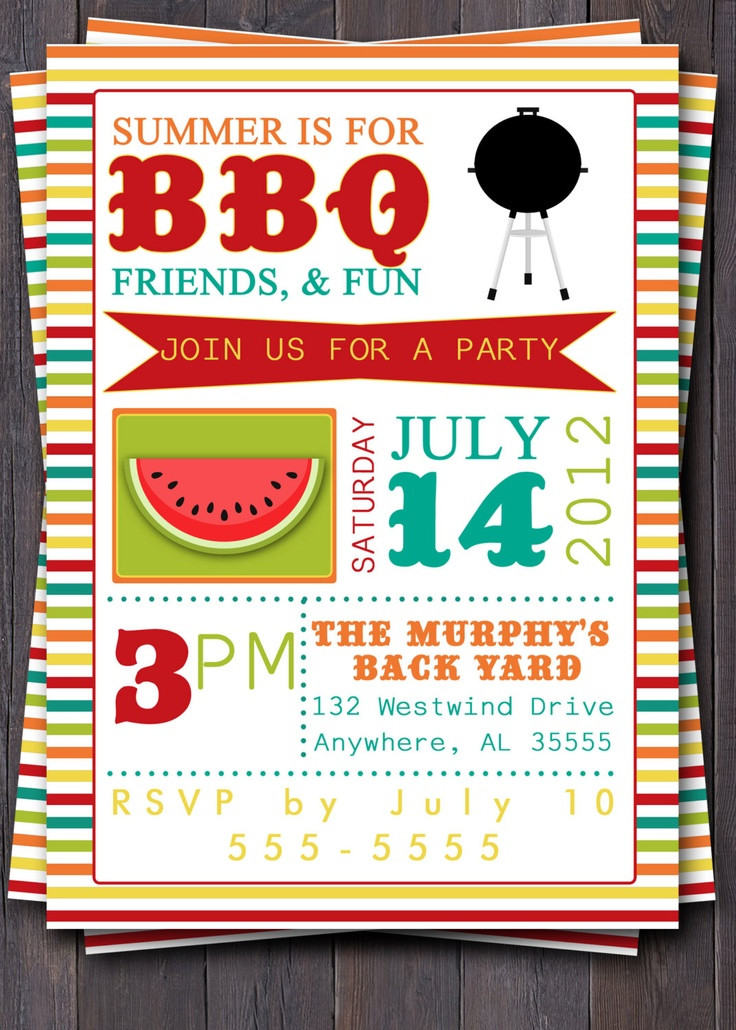 Summer Party Invitation Ideas
 27 best Summer Invitations images on Pinterest