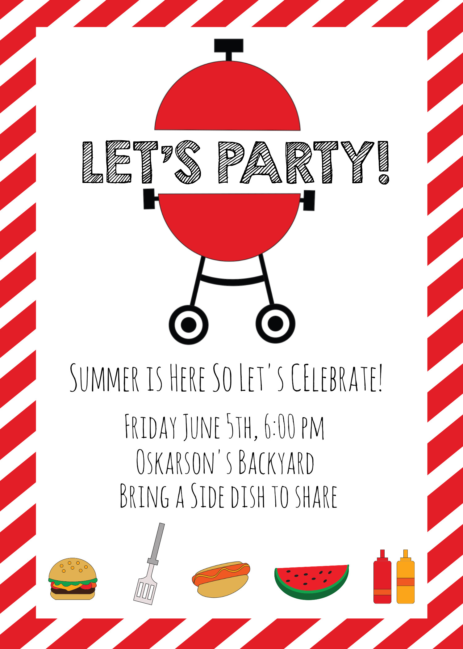 Summer Party Invitation Ideas
 Summer BBQ Invitations and Ideas