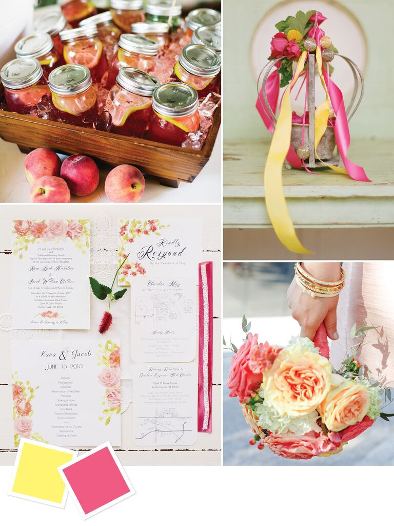 Summer Wedding Color Ideas
 Hot Wedding Color bos for Summer